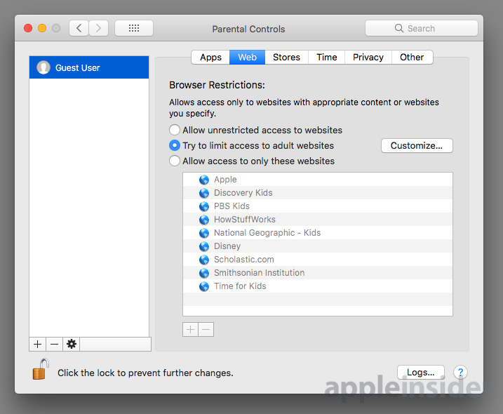 internet filtering software for mac